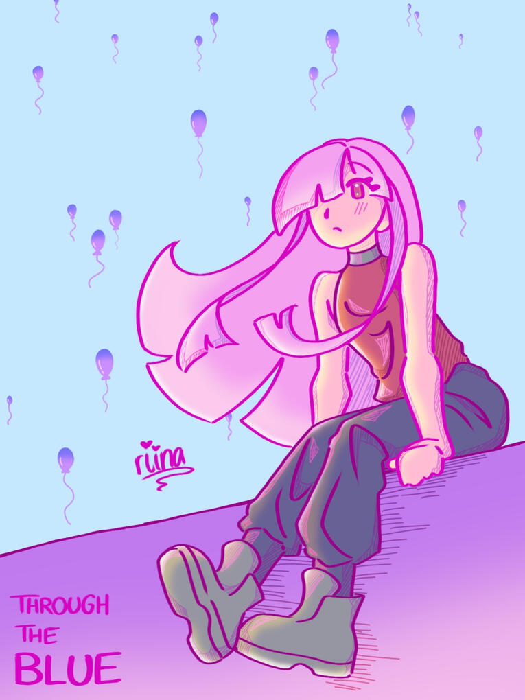 through the blue (mori calliope)